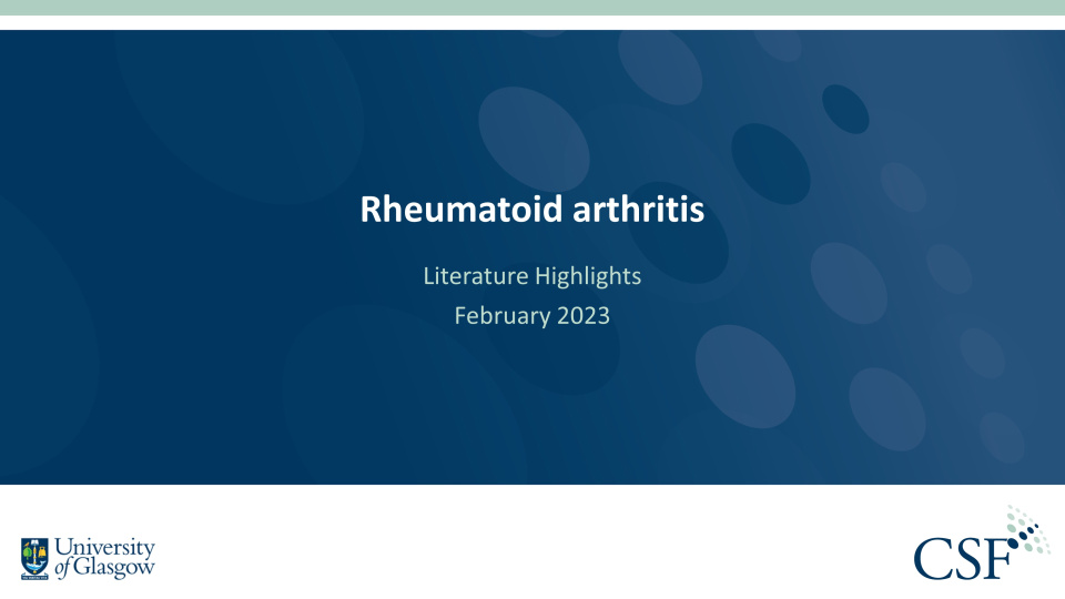 Literature review thumbnail: RA Literature Highlights – February 2023