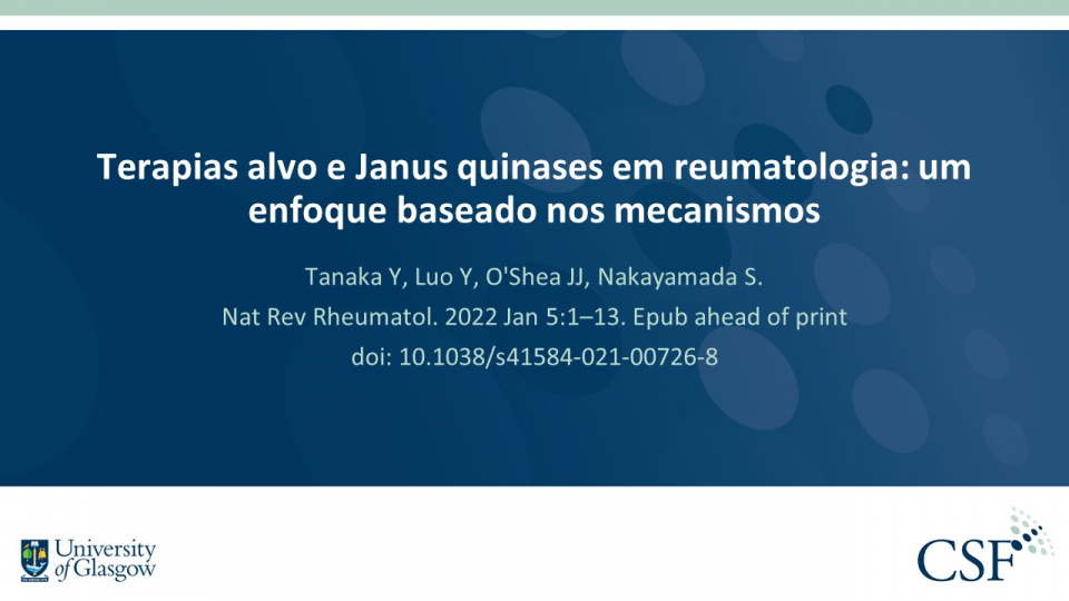 Publication thumbnail: Terapias alvo e Janus quinases em reumatologia: um enfoque baseado nos mecanismos