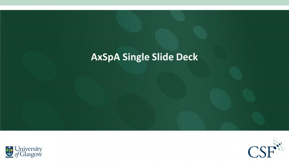 Literature review thumbnail: AxSpA Single Slide Summaries - May