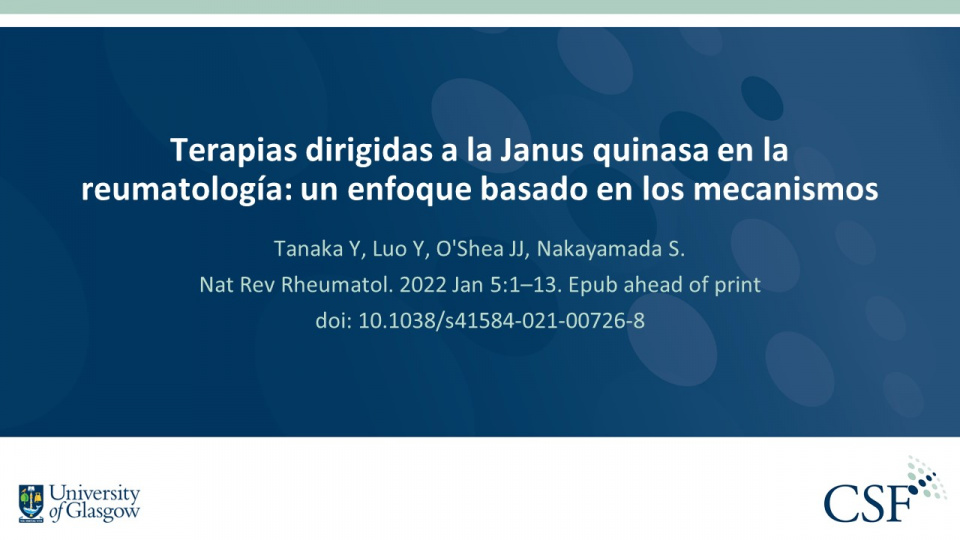 Publication thumbnail: Terapias dirigidas a la Janus quinasa en la reumatología: un enfoque basado en los mecanismos