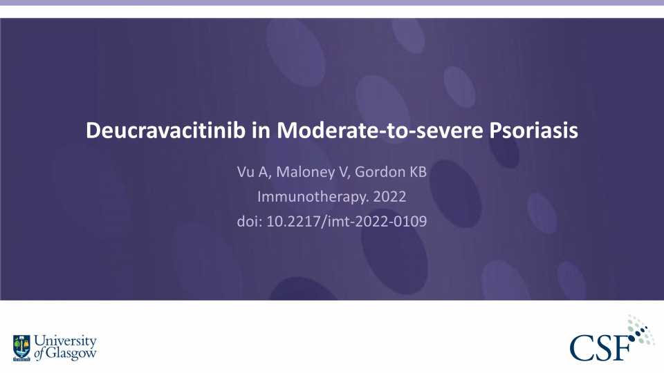 Publication thumbnail: Deucravacitinib in Moderate-to-severe Psoriasis